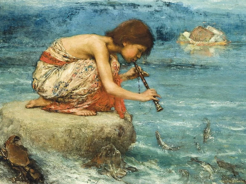 1846 - John Macallan Swan - Il piccolo pifferaio